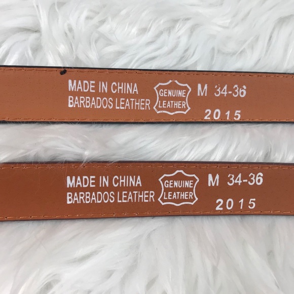 ❌SOLD❌2 Men’s Genuine Leather Belts 34-36” Waist - Picture 4 of 5